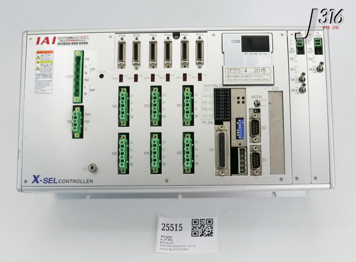 25515 IAI X-SEL CTLR XSEL-Q-6-400A-200A-200AB-200ABL-200A-200AB-DV