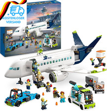 LEGO 60367 City Passagierflugzeug Spielzeug-Set, Großes Flugzeug-Modell Mit Fahr