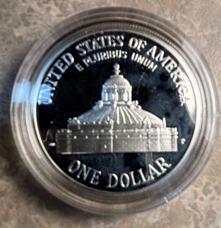 2000 P Library of Congress Proof Silver Dollar - Image 2 of 2