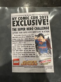 RARE LEGO SUPERMAN MINIFIGURE 2011 NYCC SDCC PROMO EXCLUSIVE TOYFAIR