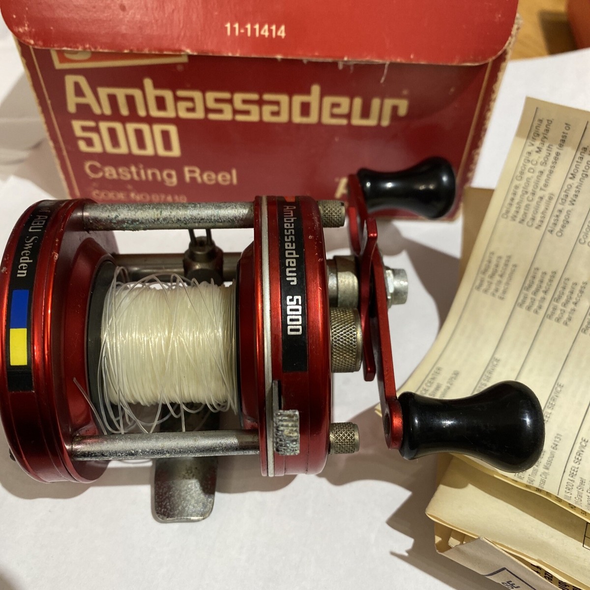 ABU Garcia Ambassadeur 5000 Fishing Casting Reel # 07410 ABU Garcia Ambassadeur 5000 Fishing Casting Reel # 07410