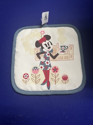 Disney Epcot World Showcase United Kingdom UK MINNIE FANCY A CUPPA Potholder New