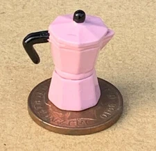 Poupées Maison Café A Faire 3 Pièce Rose Style Italien Miniature Cuisine Tumdee