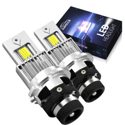 D2S D2R 2X LED Headlight Bulb Replace HID Xenon Super White 6000K Conversion Kit