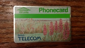 British Telecom Old Phonecard BT Phone Card 100 Units Collectible