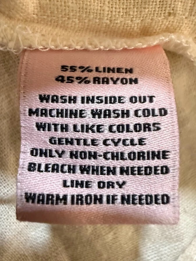 Juicy Couture Vest Womens Small Beige Linen Open Front Tie Top Ladies - Image 3 of 4