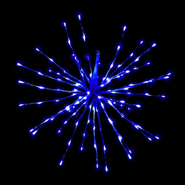 Celebrations LED Blue 128 Count Novelty Christmas Lights for sale