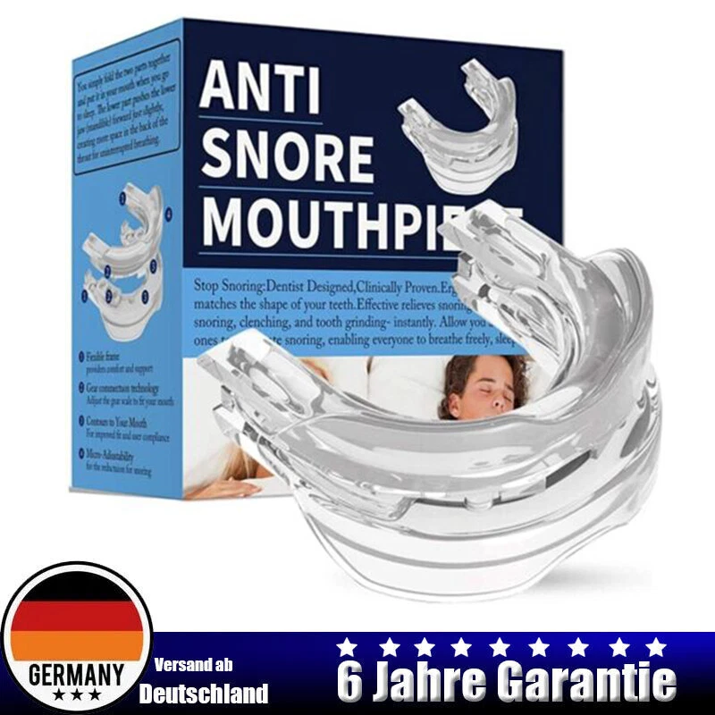 Anti Snore Hilfe Schlaf Apnoe Mundstück Stopper Mundschutz Stop