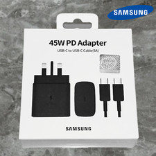 Samsung Galaxy Official 45W Super Fast Charger 2.0 with USB-C to C Data Cable