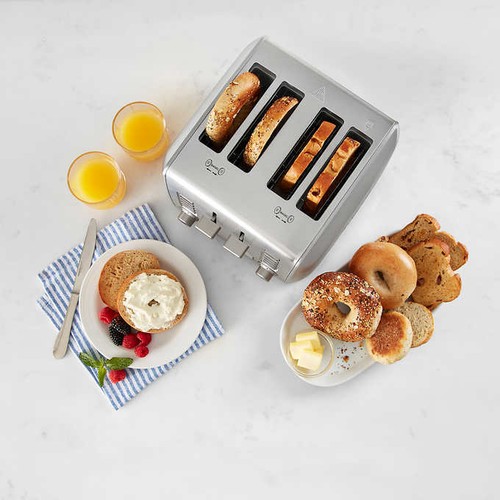 Cuisinart RBT1350PC Custom Select 4Slice Toaster 7 Shade Settings Free