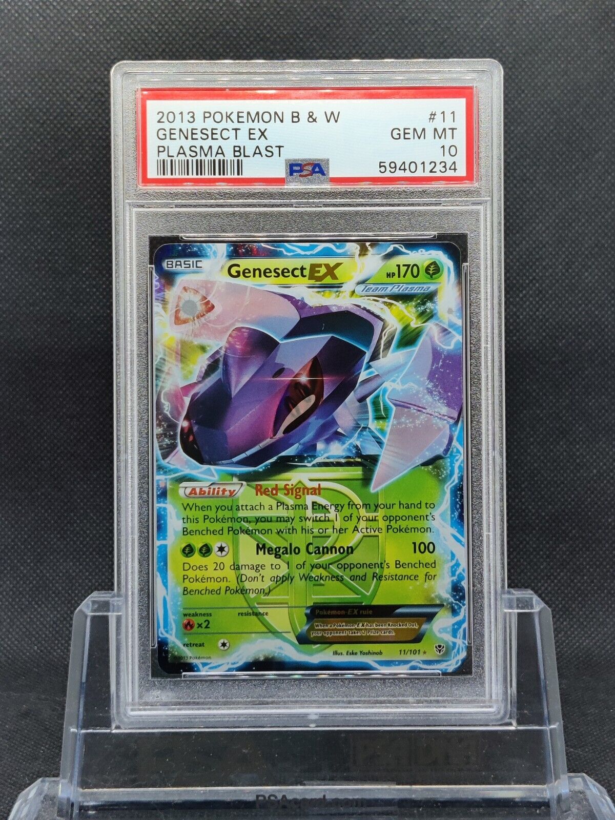 Pokemon Card Genesect EX 11/101 Holo B&W Plasma Blast S