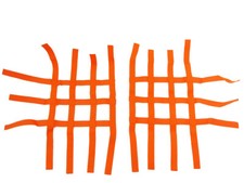 Rete nerfbar per Bombardier Can AM DS 650 arancione 4+3