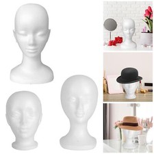 Foam Mannequin Head Holder Manikin Head Display Wig for Home