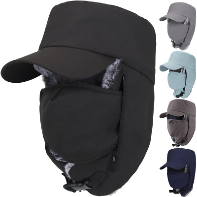 #ad #ad Winter Warm Hat Faux Fur with Ear Flap Windproof Waterproof Hat for Cold Weather $17.98