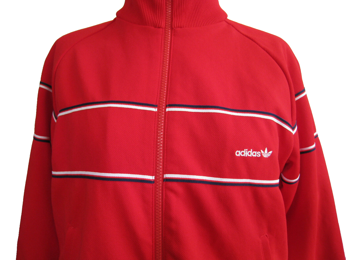 ADIDAS BRD/W.GERMANY VINTAGE RED JACKET WOMEN'S SIZE S-M