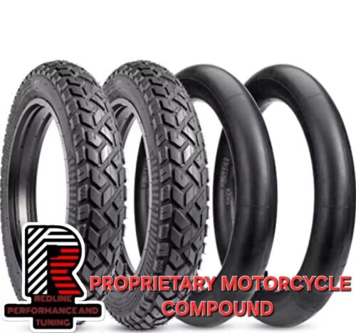 (2) Pack 20x4 REDLINE Heavy Duty Ebike Tires With (2) 20x4.0 Thickened Tubes