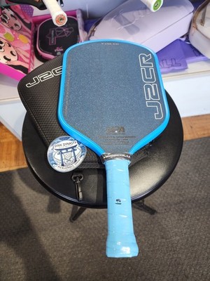 Honolulu J2CR Pickleball Paddle Crystal Blue Grit Endurance Surface  Power Spin