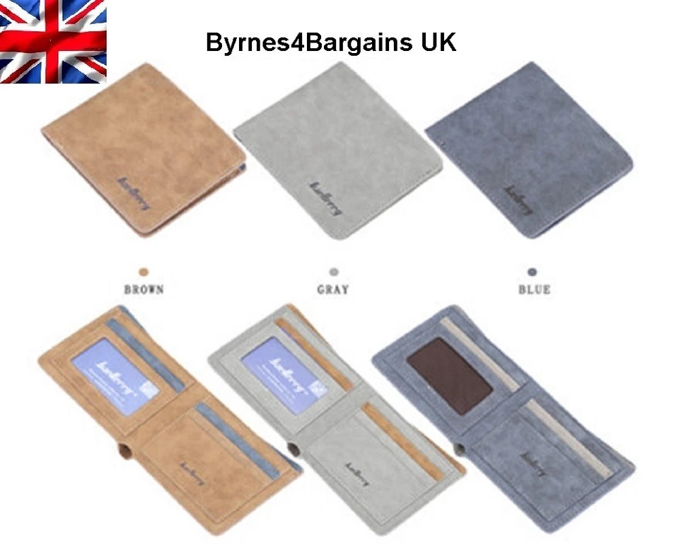 Mens Leather Wallet Credit Card ID Holder RFID Blocking Slim Purse Waterproof UK - Image 3 of 4