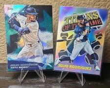 Julio Rodríguez 2 Card Lot Seattle Mariners Topps 2026 Foil Refractor 