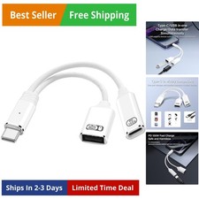 USB C to USB OTG Adapter 1 in 2 Splitter USB C Male to USB A Female with 100W...