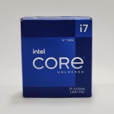 Intel Core i7-12700K Processor (5 GHz, 12 Cores, FC LGA 1700) New Retail Box CPU