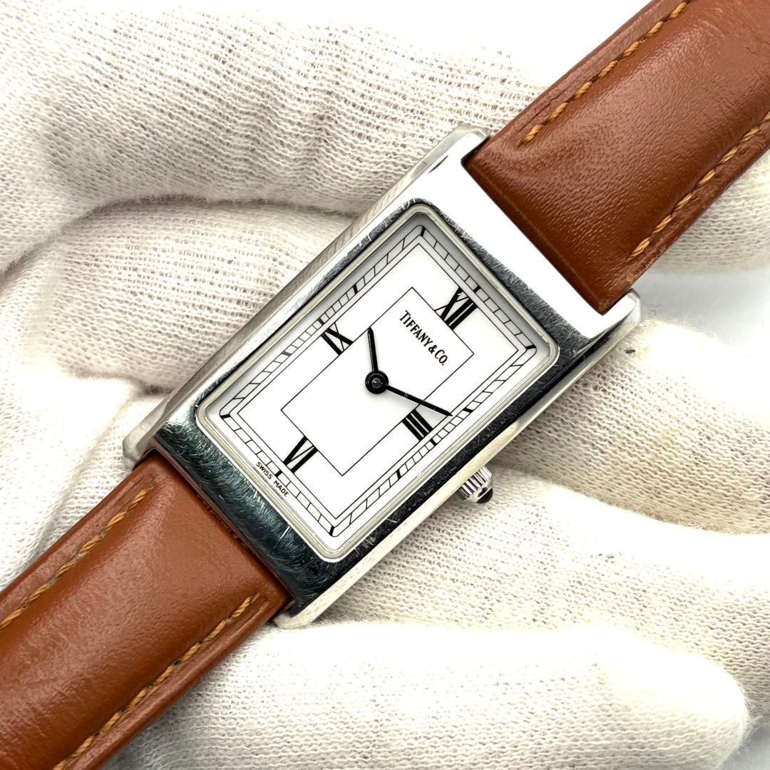 Working Tiffany & Co. Classic Rectangular Watch - image 3