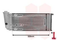 KüHler Motor-Radiator Motor KüHlung 17002097 VAN Wezel FüR Fiat Lancia