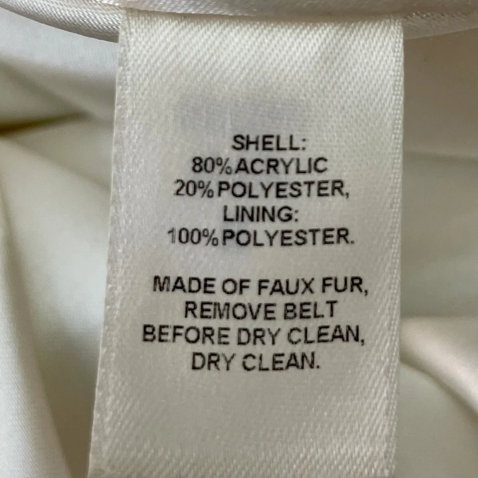 Abrigo de piel con estampado de guepardo del mercado negro de la Casa Blanca - Talla L - Excelente estado Foto 4 de 4