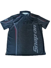 Snap-On Tools Black Sublimated Three Button Crew Shirt By Choko (NEW - Large)