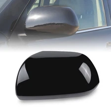Left Driver Wing Mirror Cap Cover Black Glossy For Toyota Highlander 2008-2013