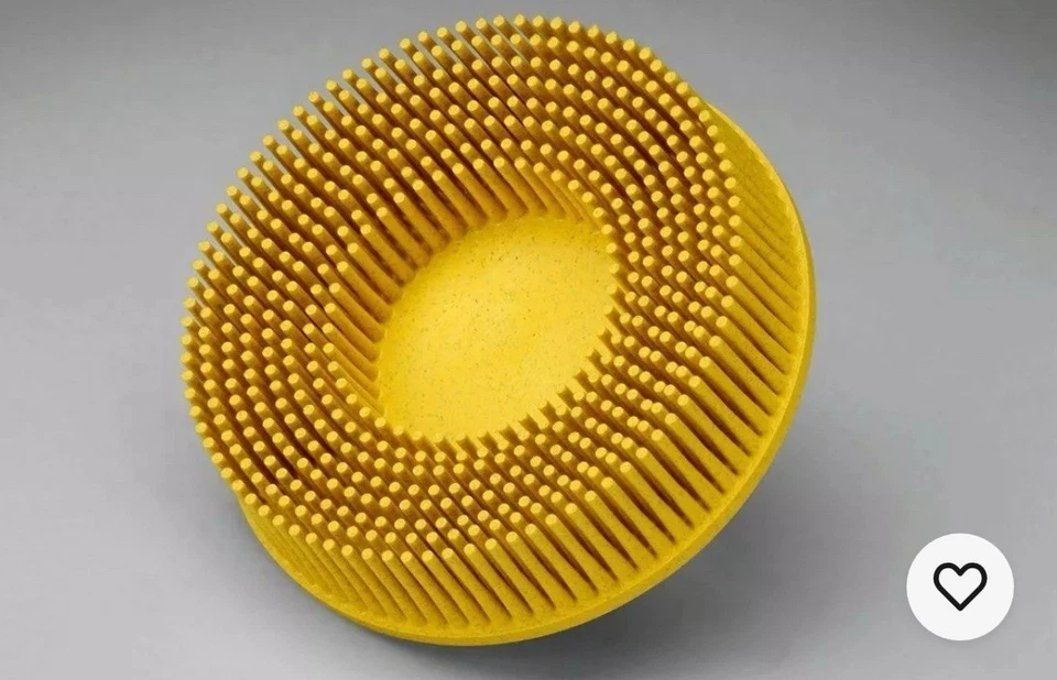 3M 07525 SCOTCH BRITE ROLOCBRISTLE DISC BRUSH 50MM YELLOW80 GRADE MEDIUM