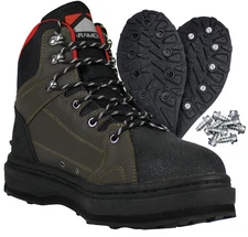 Deep Eddy Cleated Rubber Bottom Wading Boots, Rubber Sole Wader Boots (10)