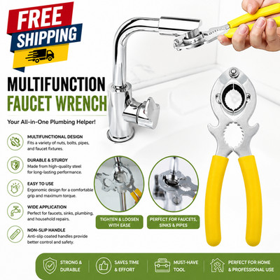 3 in 1 Faucet Aerator Wrench Pliers Bottle Opener Tool