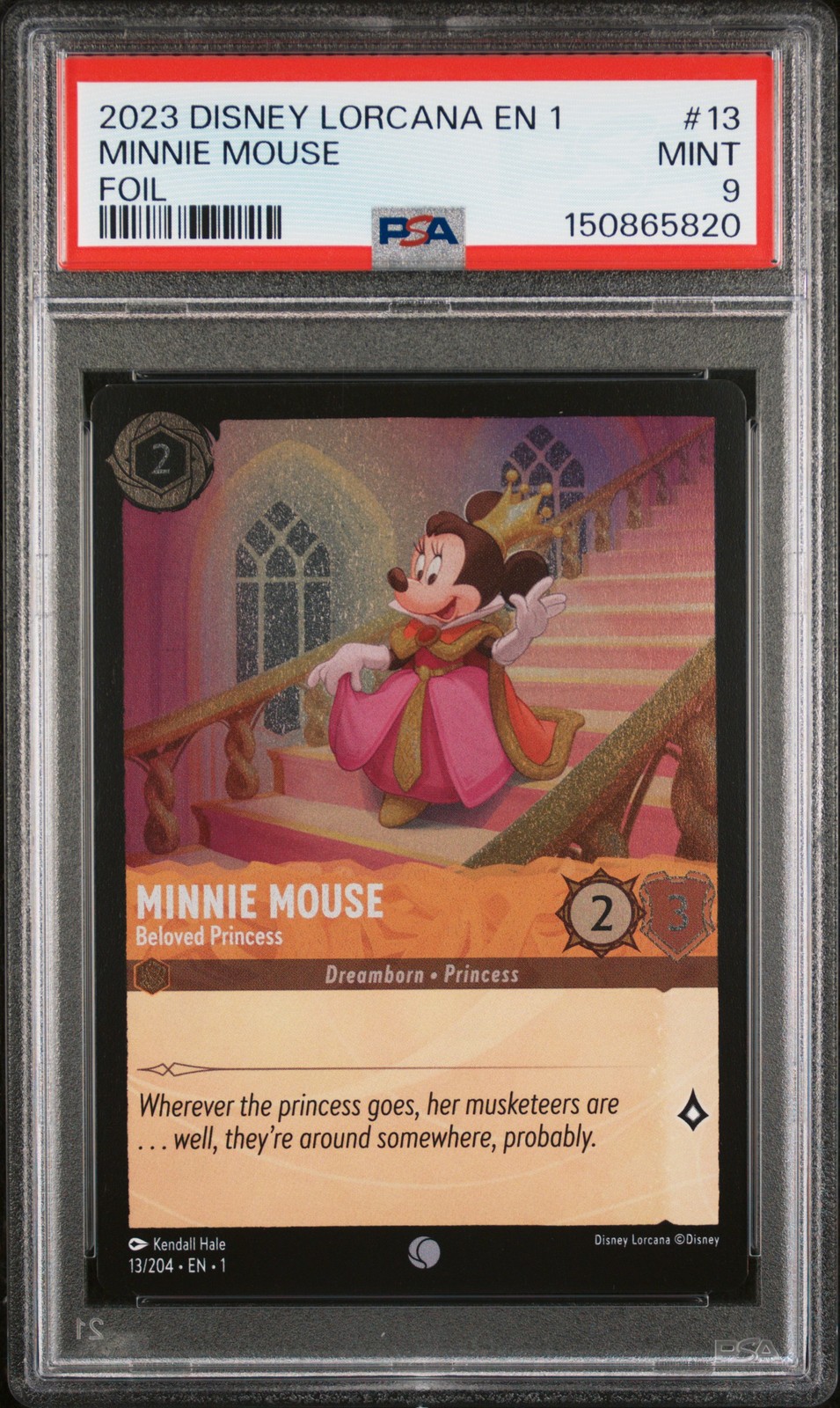 2023 DISNEY LORCANA EN 1-THE FIRST CHAPTER MINNIE MOUSE - BELOVED PRINCESS PSA 9