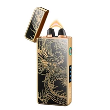 Arc Rechargeable USB Type-C Electric Dragon Lighter - No Butane, Large Flame,...