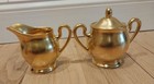 Vintage Pickard Rose and Daisy 24K gold coffee/tea pot, creamer, sugar, tray — photo 5