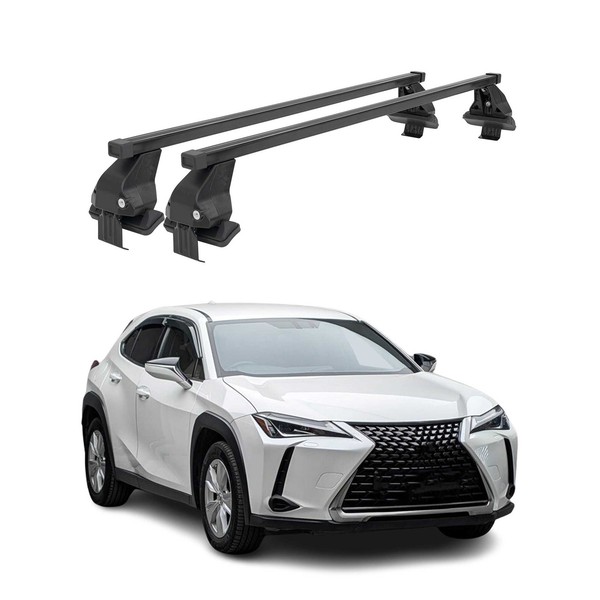 Menabo DachträGer GrundtäGer FüR Lexus UX 2019-2026 50Kg Stahl Schwarz 2 Tlg-image
