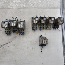 8x Lot AC Relays 7 FEME/ 1 Potter Brumfield; 5 8-pole, 3 11-pole