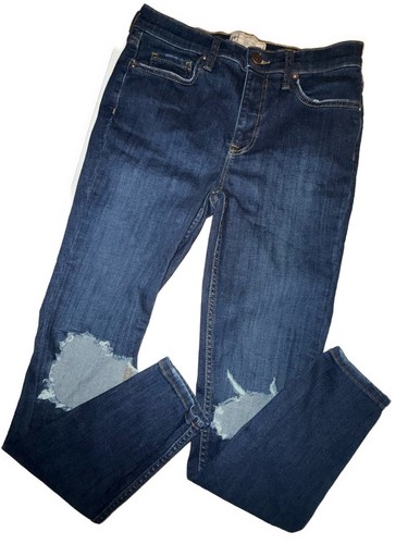 Free People Busted Knee Distressed Skinny Jeans – Size 28 - Picture 3 of 10
