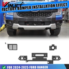 Textured Front Winch Mount Plate For 2024-2025 Ford Ranger Steel Powder Coated