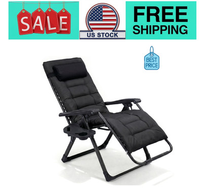 Zero Gravity Chair 440lbs Capacity,Foldable for Outdoor,Outdoor Sun Lounge Chair