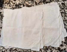 Servilletas de tela bordadas - 10,5 x 10,5 - Juego de 8 - Totalmente nuevas