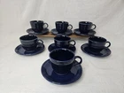 Cobalt/Dark Blue Tea Cup & Saucer Set Fiestaware Homer Laughlin USA