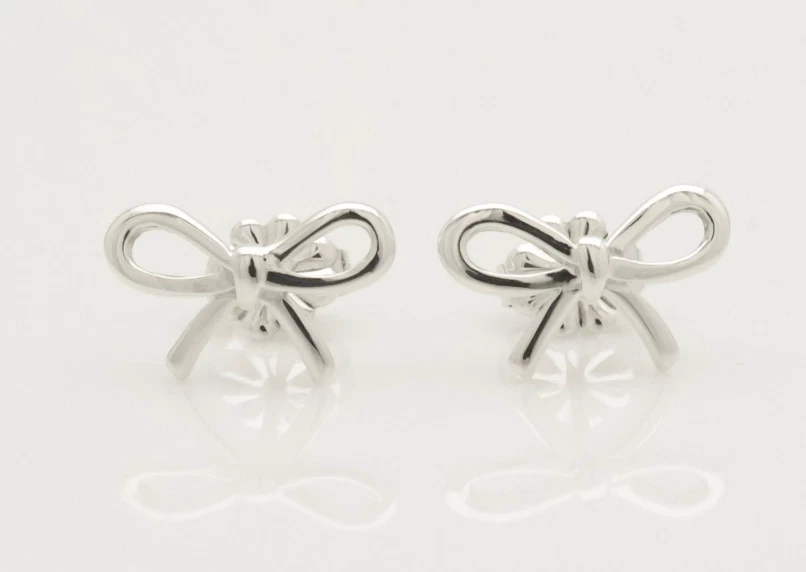 TIFFANY & Co. Schleife Band Ohrstecker Silber925 Accessoire