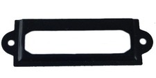  12 Pack Small Black Label Holder - 2-3/8"