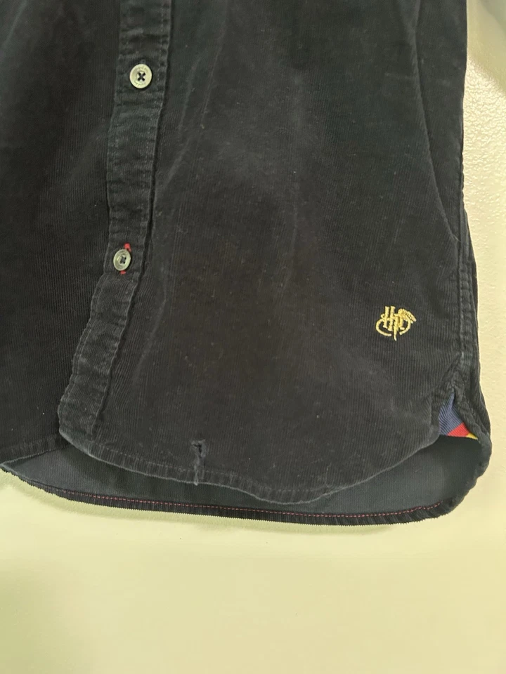 Camisa con botones de pana lentejuelas Harry Potter Mini Boden para niños, talla 8-9 se ve nueva Foto 2 de 4