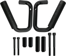 Pack of 2 Front Grab Bar Handles Black Textured Compatible Front,