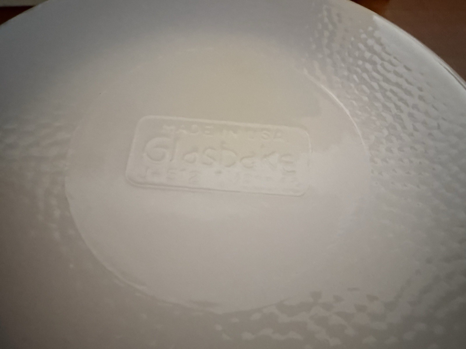 12 Pc. Origanal Box Currier And Ives Glasbake Space Age Milk Glass