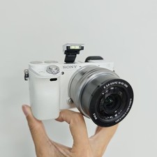 Sony Alpha a6000 24.3MP Mirrorless Digital Camera w/16-50mm OSS Lens White