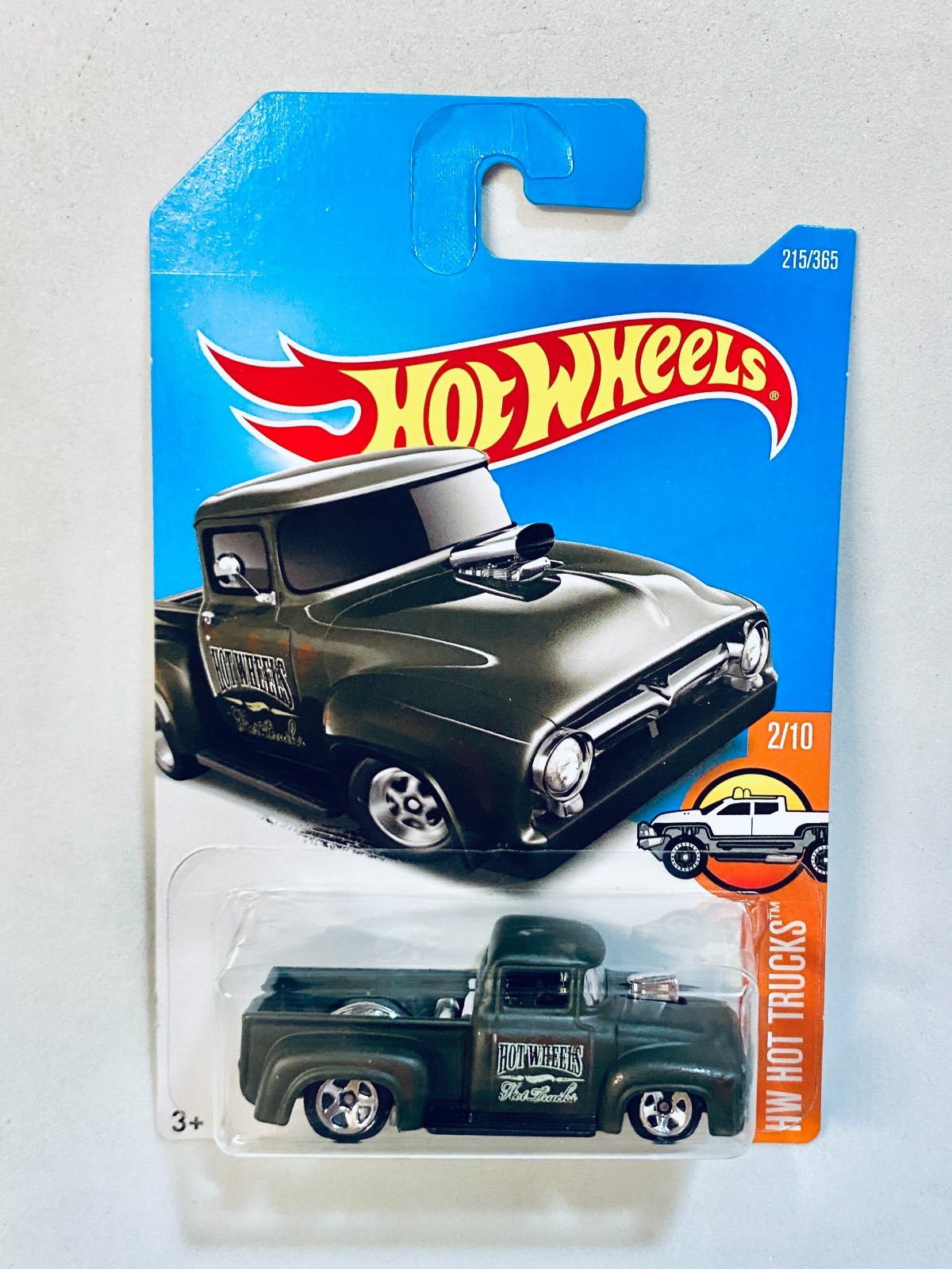 Hot Wheels - 2017 HW Hot Trucks - Custom '56 Ford Truck #2/10 - Dark Green